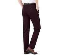 Pantalon de Costume Noir pour Homme - Coupe Ajustée, Droit, Extensible - Formel, de Travail, de Bureau - Uni, Infroissable - XXXL