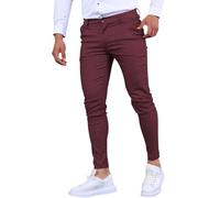 Pantalon de costume noir pour homme, pantalon habillé en coton, pantalon de travail extensible, pantalon fuselé ajusté, bas de survêtement légers, joggeurs élégants, taille extensible, pantalon à