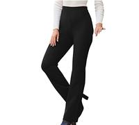 Pantalon de costume pour femmes taille haute froncé : pantalon d'affaires pour femmes confortable ventre plat pantalon de bureau coupe ample pantalon de loisirs pantalon en tissu uni pantalon droit