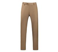 Pantalon de costume pour homme - Pantalon habillé uni, coupe régulière, jambe droite, confortable et léger, taille extensible, devant plat, XXXXXXL, kaki, 5XL
