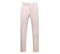 Pantalon de costume pour homme - Pantalon habillé uni, coupe régulière, jambe droite, confortable et léger, taille extensible, devant plat, XXXXXXL, beige, 4XL