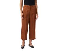 Pantalon de costume style jupe-culotte scintillant en lin et viscose femme COMMA Marron 38
