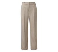 Pantalon de costume style MarlÃšne Ã ceinture prÃ©formÃ©e femme COMMA Beige 40