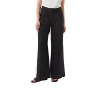 Pantalon de costume style Marlène en lin à fentes d'ourlet femme COMMA Gris 34