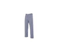 Pantalon de cuisine à carreaux 3 poches 65% polyester 35% coton 120 gr/m2 - Bleu Marine - 351 - Velilla 48