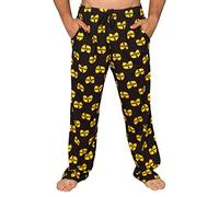 Pantalon de détente jaune et noir avec logo du clan Wu Tang, noir, Medium