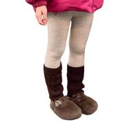 Pantalon de fond pour enfants avec polaire épissée pour filles | Pantalon de bas respirant 9 points pour enfant de 2 à 12 ans avec élastique