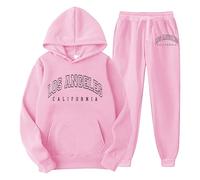 Pantalon de football pour homme et femme, avec imprimé à capuche, pour les loisirs, l'automne et l'hiver, rose, XXL
