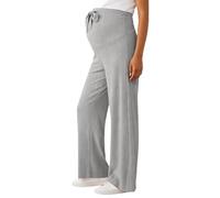 Pantalon de grossesse à jambe droite léger et respirant Pantalon large Coupe ample décontractée et confortable Tenue de grossesse d'été, gris, 3XL