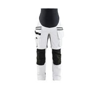 Pantalon de grossesse peintre Femme Blanc/Noir 71021642 - Taille au choix