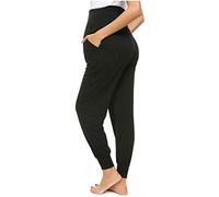 Pantalon de grossesse pour femme - Pantalon de jogging - Pantalon de loisirs pour femme enceinte - Legging de grossesse long - Pantalon de jogging extensible confortable - Pyjama chaud - Pyjama pour