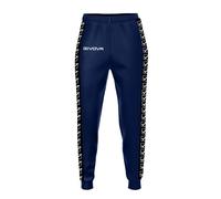 Pantalon de jogging Ã bande Givova Terry Bleu L
