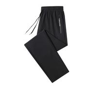 Pantalon de jogging baggy hip hop pour homme - Long avec poches - Fermeture éclair - Séchage rapide - Pantalon de course ample - Pantalon de loisirs avec taille élastique - Pantalon de randonnée