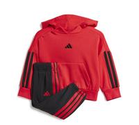 Adidas Survêtement bébé Essentials 3-Stripes - Sweat à capuche et jogger Rouge/Noir - 9-12 mois