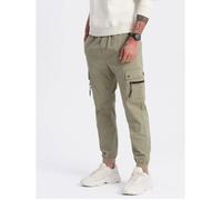 Pantalon de Jogging Cargo - Ombre - Vert olivier - Homme - Respirant - 8 Poches L