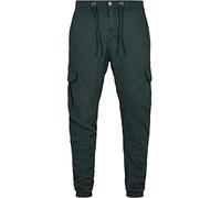 Pantalon de Jogging Cargo, Pantalon de Sport 100% Coton Jersey, Chevilles élastiquées, Cordon à la Taille