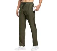 Pantalon de Jogging Cargo pour Homme, séchage Rapide, imperméable, idéal pour la randonnée et Les Sports de Plein air, Vert, Taille L