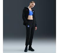 Pantalon de jogging de foot taille mi-haute en Fleece Nike Total 90 Paris Saint-Germain Tech pour femme Noir/Global Red M (FR 42-44)