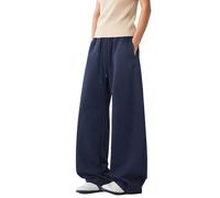 Pantalon de Jogging D'éTé à Jambe Large pour Femme, Pantalon de Sport DéContracté, De Danse, De Sport, Pantalon Ample Surdimensionné avec Taille éLastique pour Un Usage Quotidien, Gris