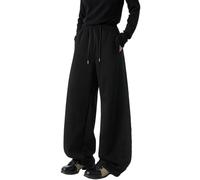 Pantalon de Jogging D'éTé à Jambe Large pour Femme, Pantalon de Sport DéContracté, De Danse, De Sport, Pantalon Ample Surdimensionné avec Taille éLastique pour Un Usage Quotidien, Gris