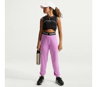 Pantalon de jogging Dri-FIT Nike Pro Fleece pour ado (fille) Light Magenta/Light Magenta/Noir/Blanc S
