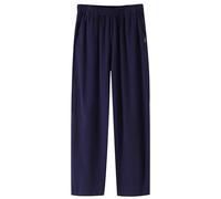 Pantalon de jogging en coton pour homme avec bas ouvert et jambe droite, décontracté, coupe ample, course à pied, pantalon sportif Jer Sey avec poches, bleu, XXL