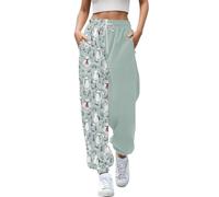 Pantalon de jogging en polaire doux et chaud pour femme, taille élastique, cordon de serrage, coupe décontractée, pour la maison, confort de nuit, utilisation quotidienne en intérieur, saison d'hiver