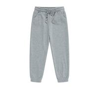 Pantalon de jogging en polaire pour fille - Couleur unie - 128, gris, 12-13 ans