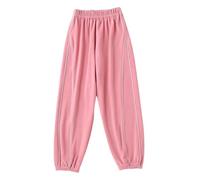 Pantalon de jogging en polaire thermique pour fille, chaud, doux, confortable, tenue décontractée pour les tout-petits, Rose, 3-4 ans