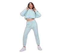 Pantalon de jogging femme Project X Paris Effet nid d'abeille Bleu M
