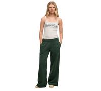Superdry Pantalon de jogging Mid Rise Baggy Vert Taille 32 Longueur 30 Femme