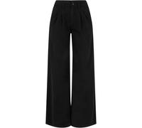 Urban Classics Pantalon plissé en coton biologique pour femme Noir 27