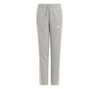 adidas Fille Essentials 3-Stripes Pants, Medium Grey Heather/White, 9-10 Years
