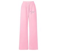 Pantalon de Jogging Fille léger décontracté à Cordon Coupe Ample Droite pour Jeu Confort Quotidien activités (120)