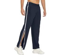 Pantalon De Jogging for Homme avec Boutons sur Le Côté, Pantalon De Rééducation avec Fermeture Éclair Latérale for Ouverture, Pantalon De Sport Boutonné, Pantalon De Loisirs M-3XL. (Color : Navy Blue