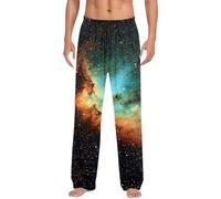 Pantalon De Jogging Homme Fashion Star Theme Imprimé Long Coton Taille Cordon Respirant Pantalon De Survêtement Homme Look Astronomie Tendance