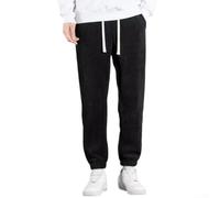 Pantalon de Jogging Homme Rayé Coupe Loose(Black 4XL) | Coupe loose, motif rayÃ©, style dÃ©contractÃ©, idÃ©al usage quotidien, confort optimal