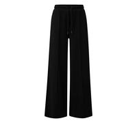 Pantalon de jogging large en jersey avec broderie logo femme COMMA Noir 42