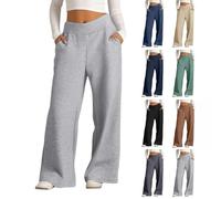 Pantalon de jogging long ample pour adolescentes et filles, pantalon de danse, pantalon de survêtement d'été doux à taille élastique avec poches, café, 4-5 ans