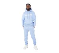 Pantalon de jogging molletonné avec logo brodé Sixth June Bleu S