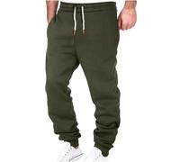 Pantalon de jogging Palazzo pour homme - Couleur unie - Avec cordon de serrage - Taille haute élastique - Pantalon de sport stretch avec poches - Pantalon de course - Pantalon de course
