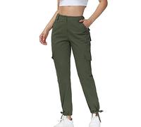 Pantalon de jogging pour femme avec poches larges et jambes fuselées - Style décontracté - Pantalon de survêtement athlétique en polaire confortable - Vêtement de sport - Coupe ample - Élastique -