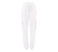 Pantalon de jogging pour femme Baggy taille haute Pantalon cargo automne/hiver stretch bas resserré pantalon de survêtement couleur unie léger confortable pantalon de survêtement extérieur pantalon de