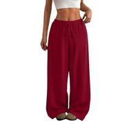 Pantalon de jogging pour femme - Long - Décontracté - Léger - Décontracté - Jambes larges - Confortable - Pantalon d'entraînement - Cordon de serrage élastique - Pantalon d'extérieur
