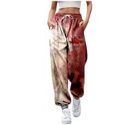 Pantalon de jogging pour femme - Motif fantômes amusants - Motif squelette - Pantalon de sport pour femme - Baggy - Costume d'Halloween - Pantalon de survêtement ample avec poches - Pantalon en tissu
