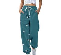 Pantalon de Jogging pour Femme Pantalon Imprimé de Jolis Motifs Taille Haute Pantalon de Sport Pantalon Confortable avec Poches Pantalon Detente Femme Pantalon Fluide Multicolores