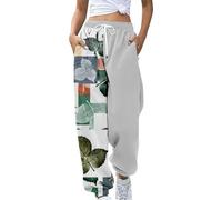 Pantalon de Jogging pour Femme Pantalon Imprimé de Jolis Motifs Taille Haute Pantalon de Sport Pantalon Confortable avec Poches Pantalon Detente Femme Pantalon Fluide Multicolores
