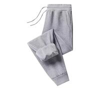 Pantalon de jogging pour femmes avec doublure thermique - Pantalon de course - Pantalon de sport - Pantalon de sport avec taille haute - Pantalon de sport uni - Pantalon de sport ample - Confort