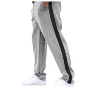 Pantalon de jogging pour homme avec boutons-pression - Pantalon de sport - Pantalon de loisirs - Pantalon de survêtement long avec boutons latéraux - Pantalon de rééducation avec ouverture latérale,