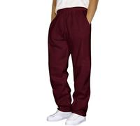 Pantalon de jogging pour homme, coupe droite, ample, léger, séchage rapide, taille élastique, poches et cordon de serrage, Rd3., M
